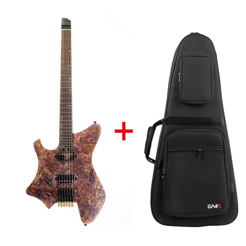 Eart Guitars, GW2L, Left Handed Headless Electric Guitars,Stainless Steel frets, with Gigbag EHKHG image 1
