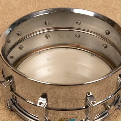 1980s Ludwig 6.5x14 LM402 Supraphonic Snare Drum image 13