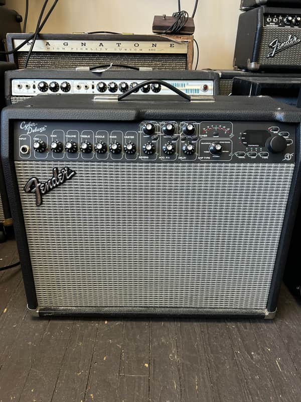 Fender Cyber-Deluxe 65-Watt 1x12" Modeling Guitar Combo 2002 - 2005 - Black image 1