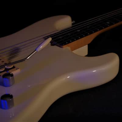ST. BLUES Eliminator 1 "Billy Gibbons" 1984 White. Strings & Things Workshop. VERY RARE Plays Great image 8