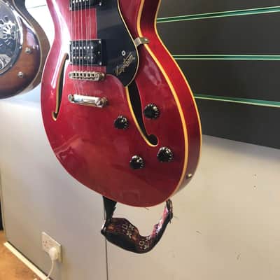 Hagstrom Viking II Ultralux Wild Cherry Transparent 2009 Semi Hollow Body Electric Guitar image 4