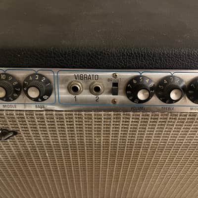 Fender Super Six Reverb 2-Channel 100-Watt 6x10" Guitar Combo 1972 - 1976 - Silverface image 8