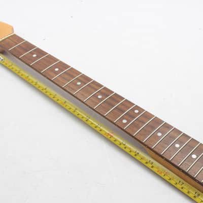 Electric Guitar Neck - Rosewood Fretboard, Strat Style Natural Headstock, 6-in-Line image 9