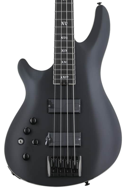 Schecter SLS Evil Twin-4 Left-handed Bass Guitar - Satin Black image 1