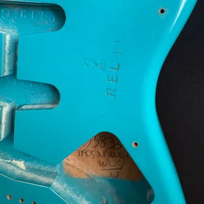 🔥 Fender Custom Shop 1969 Stratocaster Journeyman Relic Body – Rare Taos Turquoise – COA & Neck Plate – 3 lbs 🔥 image 12