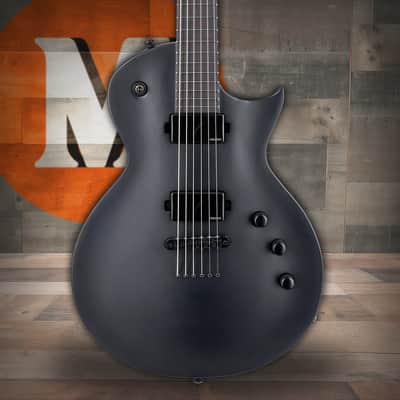 ESP LTD EC-1000 Baritone Electric Guitar - Charcoal Metallic Satin (LEC1000BCHMS) image 1