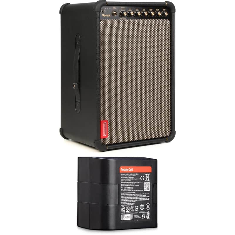 Positive Grid Spark LIVE 150-watt 2 x 6.5-inch Guitar Amplifier and PA System Bundle image 1