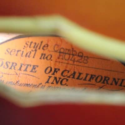 RARE 1966-1967 Vintage Mosrite Combo Sunburst Rosewood Fingerboard USA 1960s Original Bakersfield Era Semie Moseley period image 17
