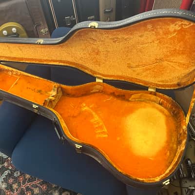 Vintage Gibson Es335 Es345 Es355 Case 1960’s - Black w Yellow Interior image 1
