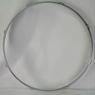 Slingerland 14" 8-Lug Chrome over Brass Stick-Saver Snare Drum/Floor Tom COB Rim/Hoop image 5