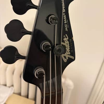 1985 Fender Japan Jazz Bass Special (Boxer Series) - E-Series MIJ - Black w/ Slanted Pickups image 3