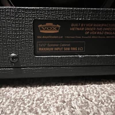 Vox MSB25 Mini Superbeetle 25-Watt 1x10" Mini Guitar Amp Stack 2018 - Present - Black image 10