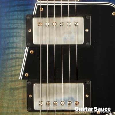 Gibson Custom Shop Les Paul Special Double Cut Figured Humbucker 2019 - Aqua Flamed (Cod.1462UG) image 5