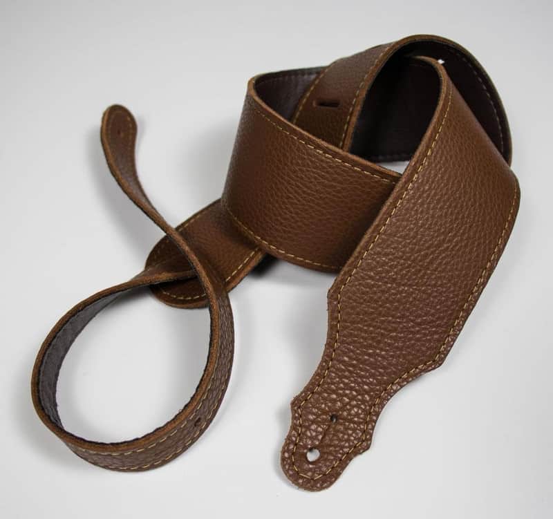 Franklin Straps 4B-CA-G 2.5" Glove Leather/Buck Backing/Caramel/Gold Stitch image 1