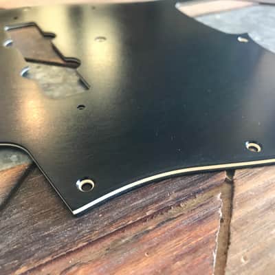 Real Life Relics Fender® Aged Black 75 Jazz J Bass® Pickguard 3 Ply (Fender® SKU 0055252049)   [PGU5] image 3