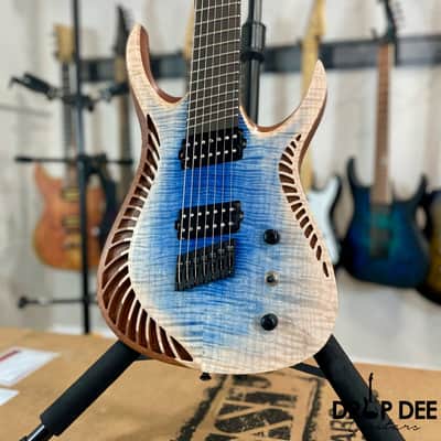 OD Guitars Venus Multiscale 7-String Electric Guitar w/ Case-Mid Burst image 4