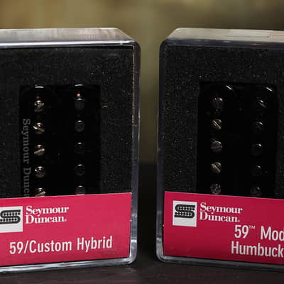 Seymour Duncan SH-16 59 Custom Hybrid / SH-1n 59 Neck 4 Conductor Black Pickup set