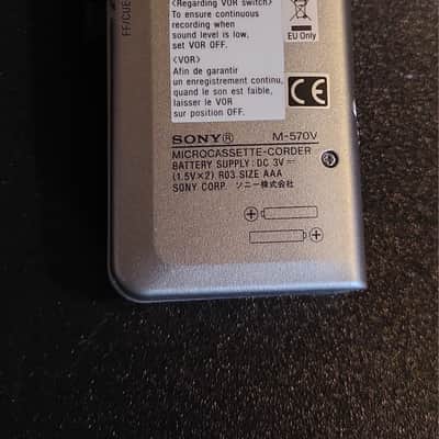 Sony M-570V Microcassette Recorder unused image 3