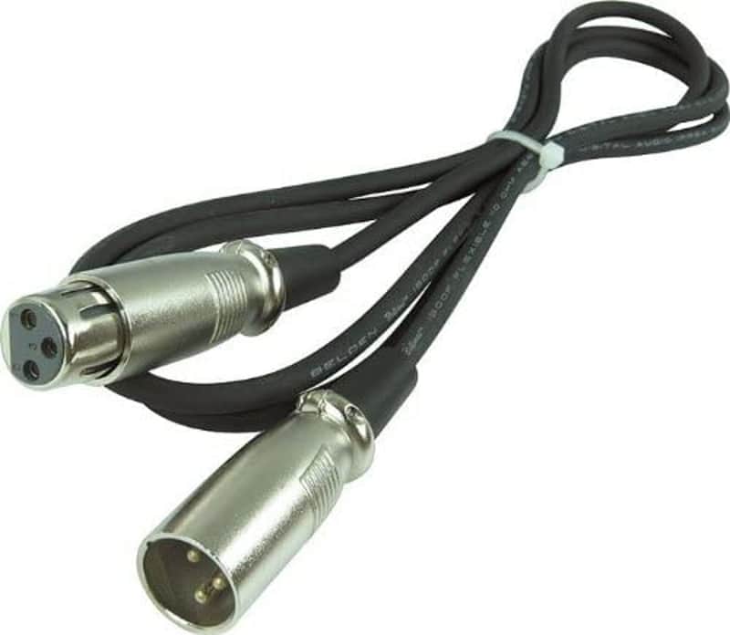 Hosa AES-005 AES-EBU Cable XLR (M) to XLR (F) 110 OHM, 5FT image 1