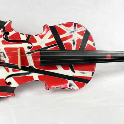 Custom Painted Unbranded 4/4 Violin - Painted Aged and Worn With New Case image 3