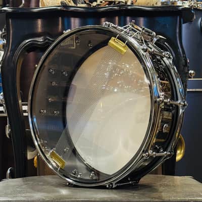 Walfredo Reyes Jr Collection Eccentric Systems 5x14 Black Nickel over Brass Snare Drum - Black Nickel Over Brass image 6
