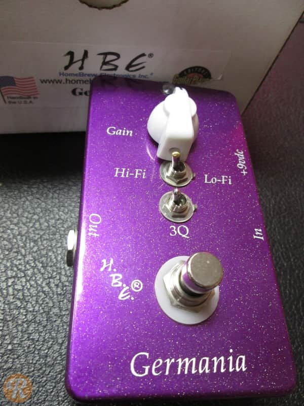 H.B.E. Germania ギターエフェクター　ブースター HomeBrew Electronics Germania 44 Treble Booster | Reverb