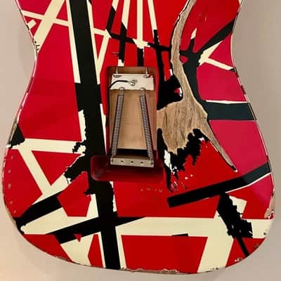 EVH Striped Series Frankie (2020) MINT CONDITION - Red, White, Black Stripes Relic image 5