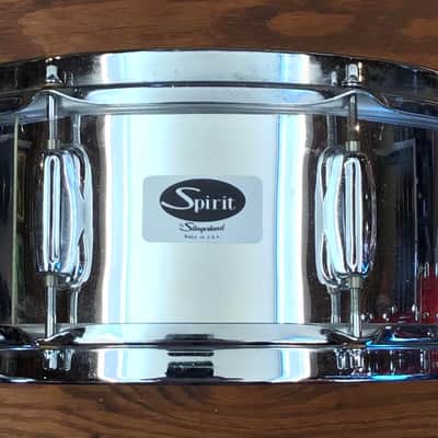 USED Spirit by Slingerland 5x14 Chrome Over Wood Snare Drum image 1