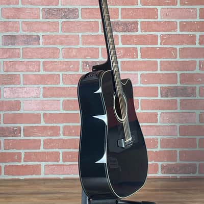 Takamine GD30CE-12 Dreadnought Cutaway 12-String Acoustic-Electric Guitar - Gloss Black image 5