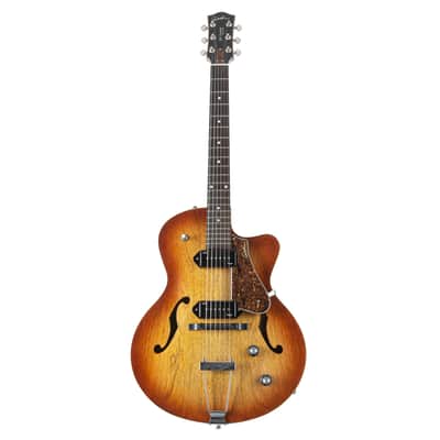 Godin 5th Avenue CW Kingpin II Cognac Burst - Semi Acoustic Guitar image 2
