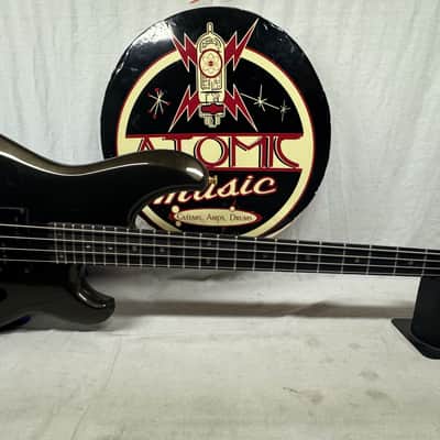 Ibanez MC924 mc 924 Musician 4-string Bass with Case - MIJ Made In Japan 1983 - Metallic Black image 2