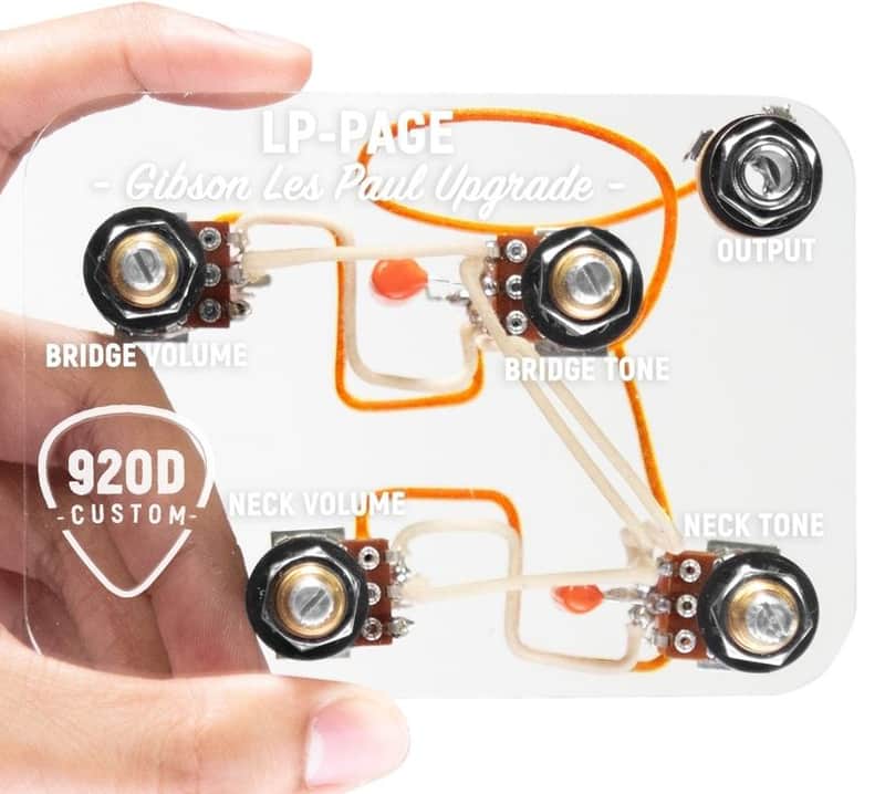 920D LP-PAGE Pre-Wired Wiring Harness w/500K Pots for Jimmy Page Mod Les Paul image 1