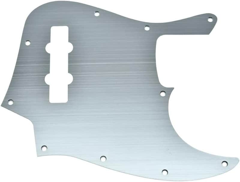 Jazz Bass Brushed Aluminum Pickguard - Silver FREE SHIPPING! image 1
