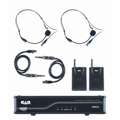 CAD GXLUBBL UHF Wireless Dual Bodypack Microphone System K Frequency Band *Mint Open Box* image 1
