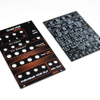 GGS Quad VCA / Stereo Panning Mixer for Eurorack (PCB and Front Panel Only) image 2