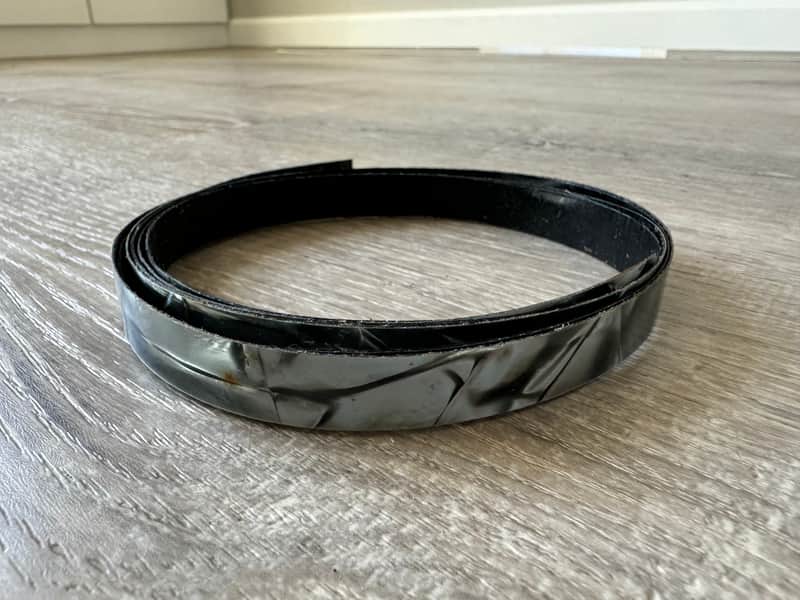 Slingerland 1/2 inch Inlay Strips For 1960s/70s  Era Bass drum Hoop Up To 22 Inches Black Diamond Pearl Large Chip image 1
