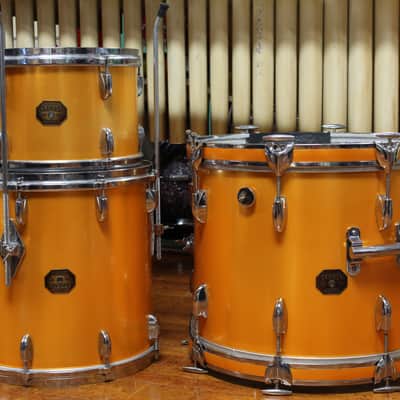 1970s Gretsch Progressive Jazz in Gold Nitron 14x18 14x14 8x12 image 5