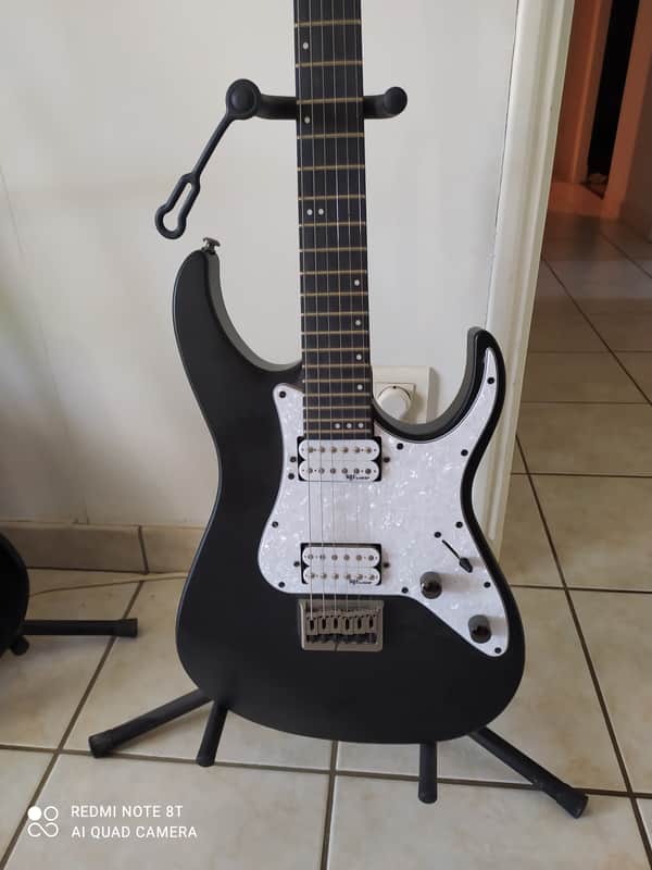 Schecter Sgr banshee 6 2023 - satin black - pick guard blanc image 1