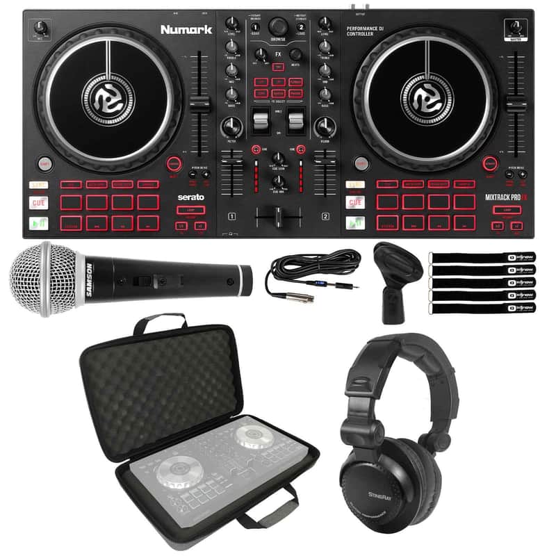 Numark Mixtrack Pro FX Effects 2-Deck Serato DJ Controller w Headphones & Case image 1