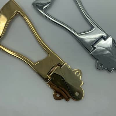 Ibanez Chrome Hollow Body Jazz Guitar Tailpiece Trapeze image 1