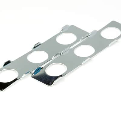 Genuine Hipshot Chrome UMP plate set for 6 Inline Hipshot tuners (UMP only)