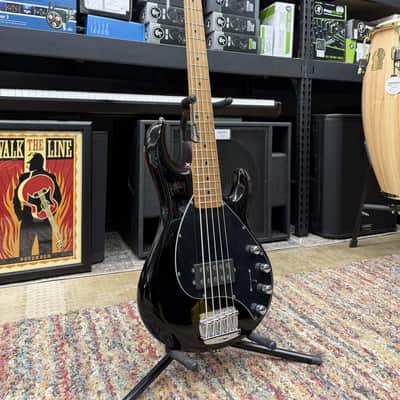 Ernie Ball Music Man StingRay Special 5 H with Roasted Maple Fretboard - Jet Black image 1