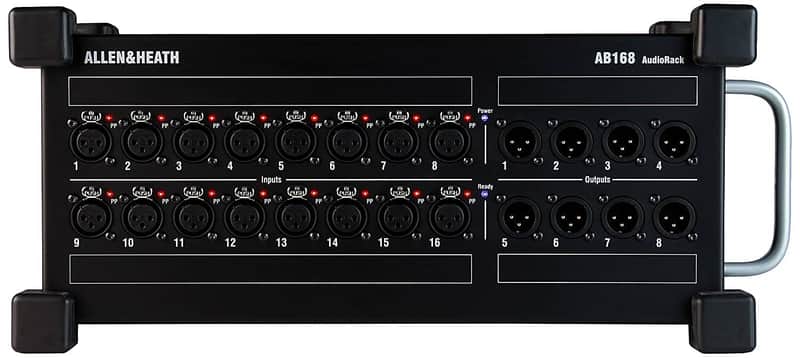 Allen & Heath AB168 Remote Audio Rack/Portable Stage Box for GLD and Qu Series, 16 XLR Input, 8 XLR Output (AH-AB-168) image 1