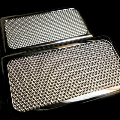 Q pickups Open chrome cover SILVER FOIL humbucker SET PAF Custom Shop Fits Gibson Epi Greco Ibanez image 4
