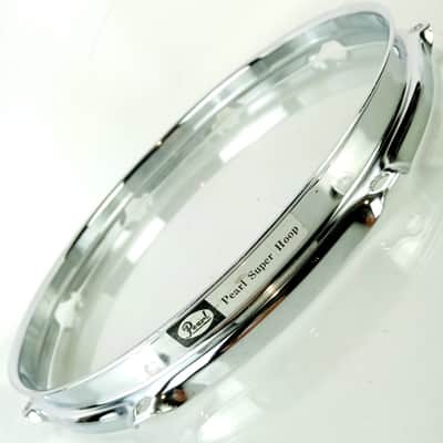 Pearl 12" 8Lug Super Hoop 2.3mm Chrome-Steel Tom Drum Batter Rim Vintage Masters image 1
