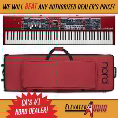 Nord Stage 4-88 Hammer Action Digital Piano w/ Nord Rolling Carry Bag, Message w/ QUE$TION$:)