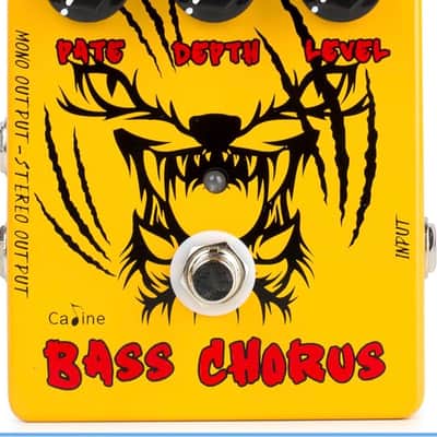 Caline Caline CP 83 Yellow Bass Chorus Effects Pedal Analog Circuit Mono-Stereo 2024 - YELLOW image 4