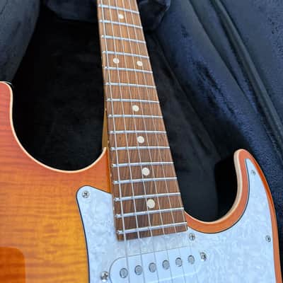Suhr Standard Plus Faded Trans Honey Amber Burst Roasted Maple Neck SSCII 88768 image 14
