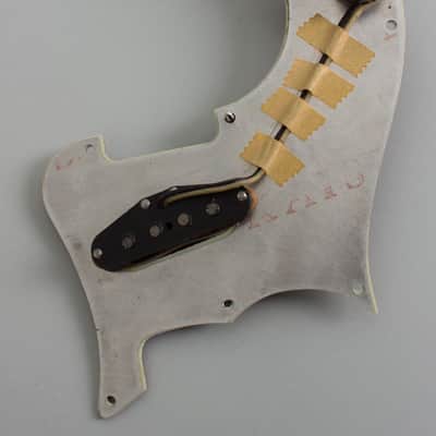Fender Solid Body Electric Mandolin (1963), ser. #01614, original white tolex hard shell case. image 17