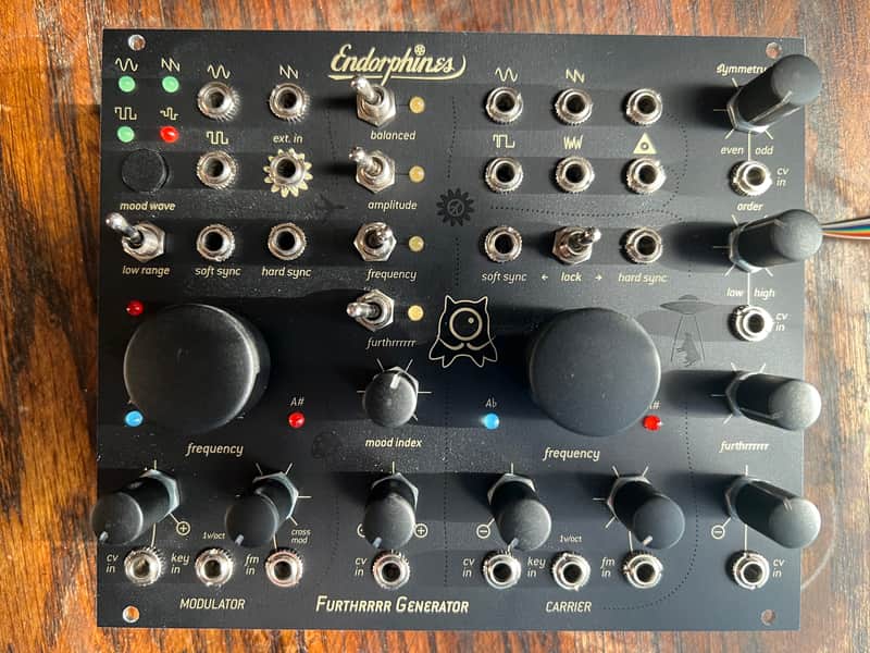 Endorphin.es Furthrrrr Generator Eurorack Synth Module 2020s - Black image 1